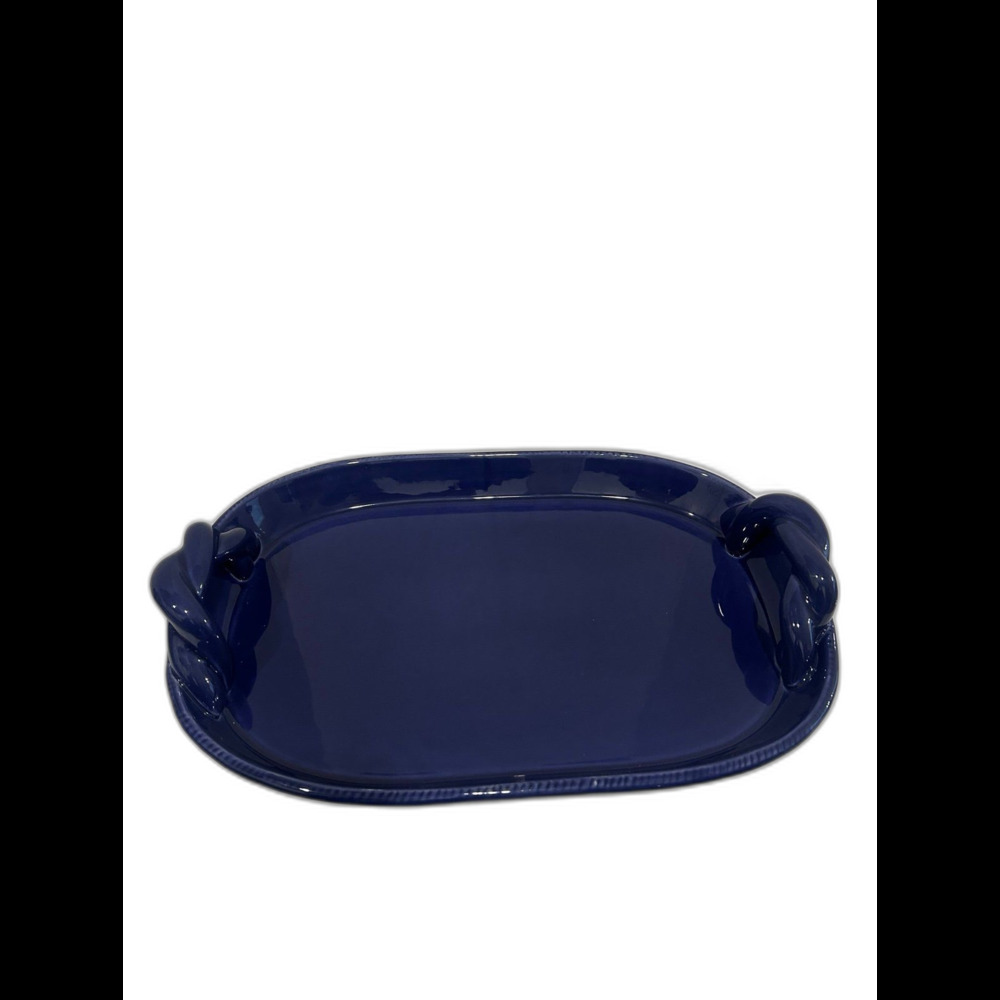 Bordallo Pinheiro Serving Platter "Travessa" Made in Portugal Color Blue